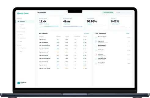 Mosake Cloud Dashboard